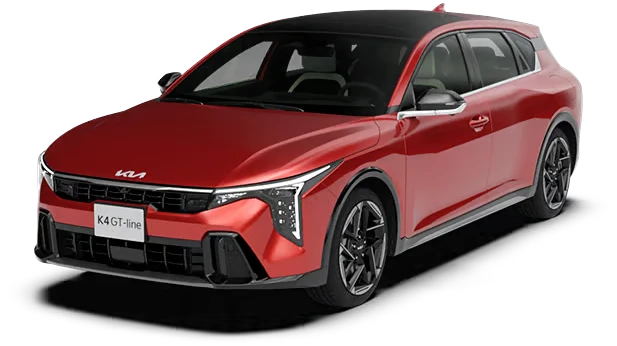 K4 Hatchback en color Fiery Red